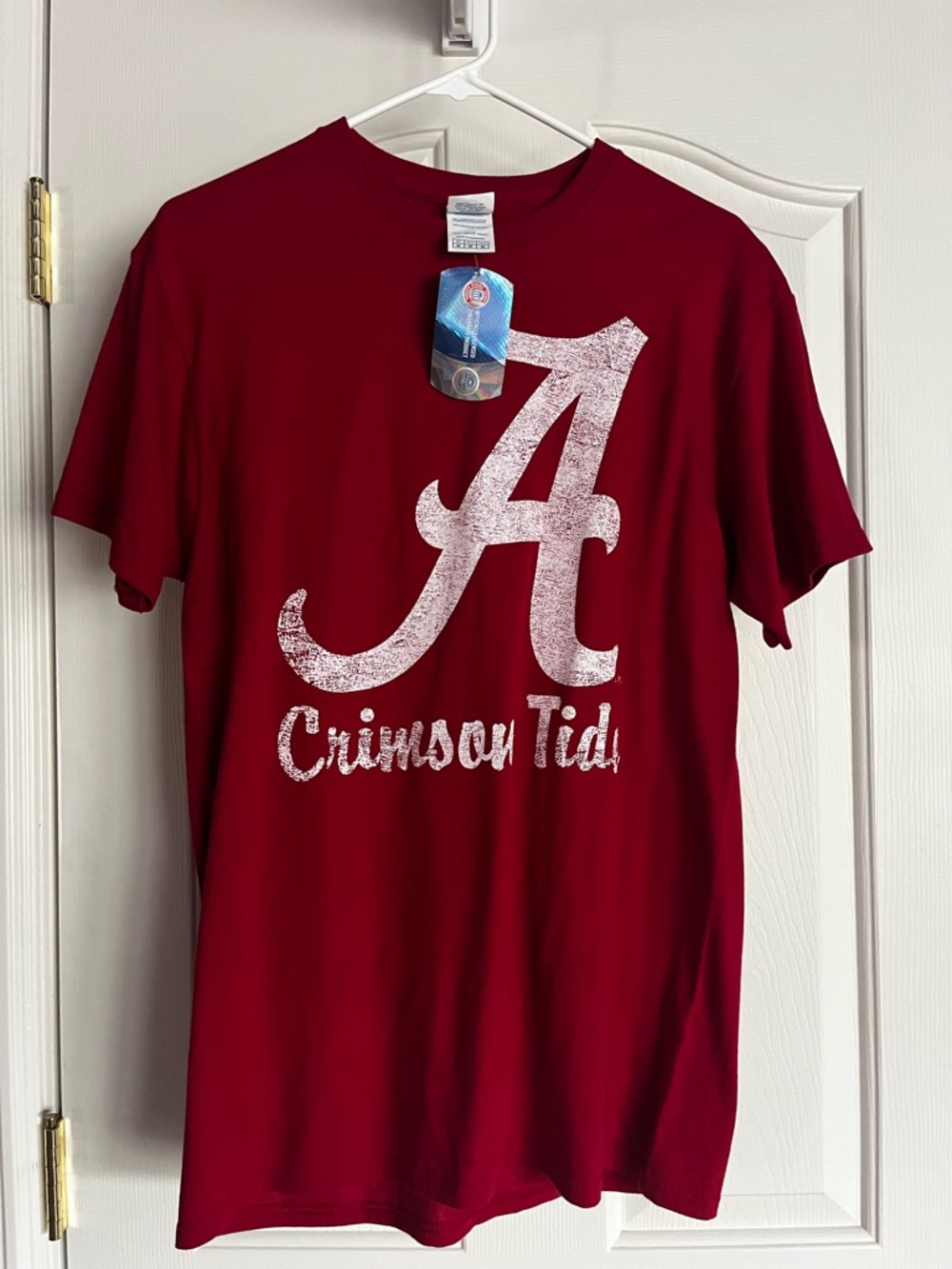 Crimson Tide Graphic Tee - Crimson with White Print
